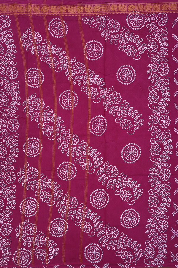 Sungudi Cotton Saree In Purple With Diamond Design