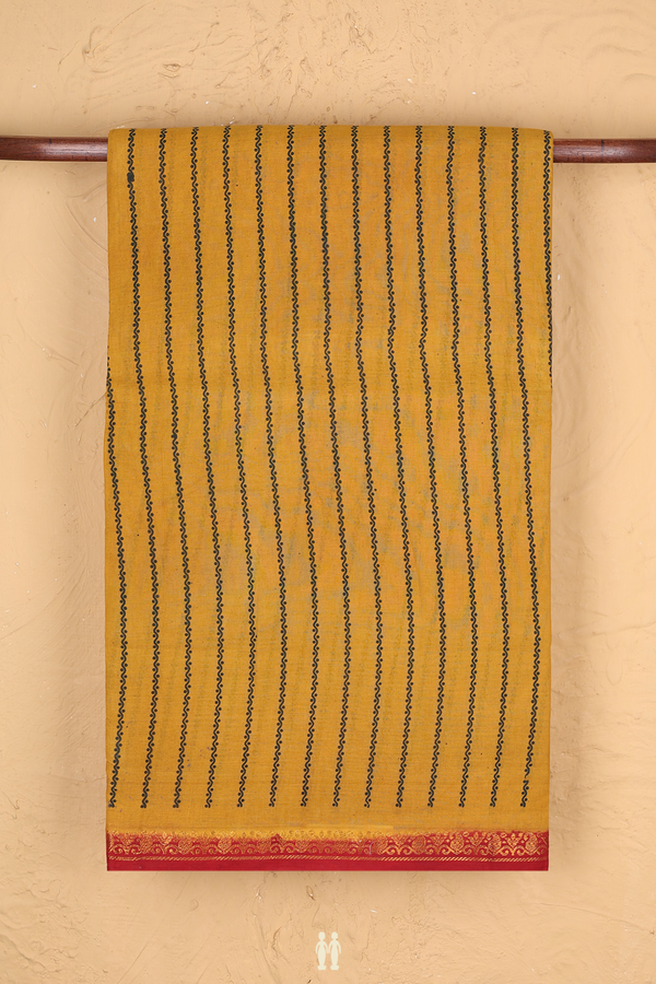 Sungudi Cotton Saree In Yellow With Neli Design