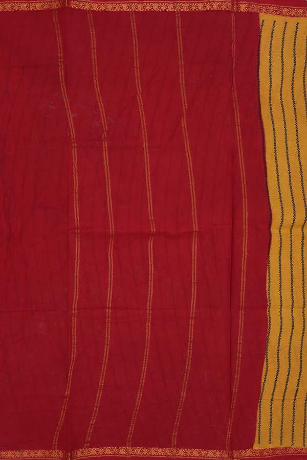 Sungudi Cotton Saree In Yellow With Neli Design
