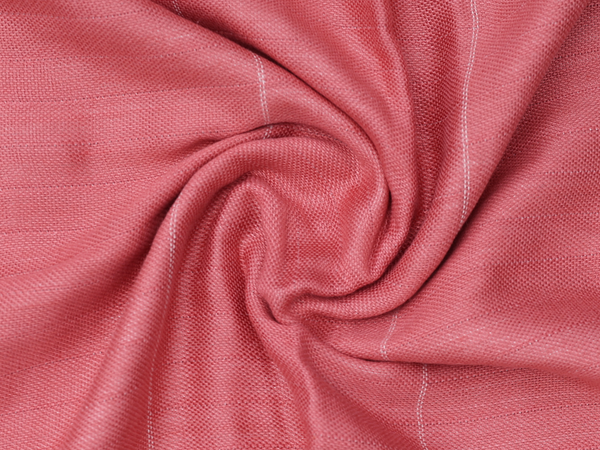 Stripes Design Dusty Red Linen Towel