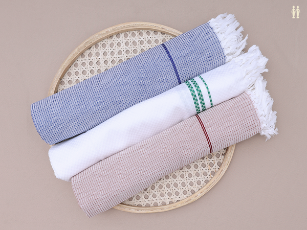 Multicolor Set Of 3 Cotton Towel