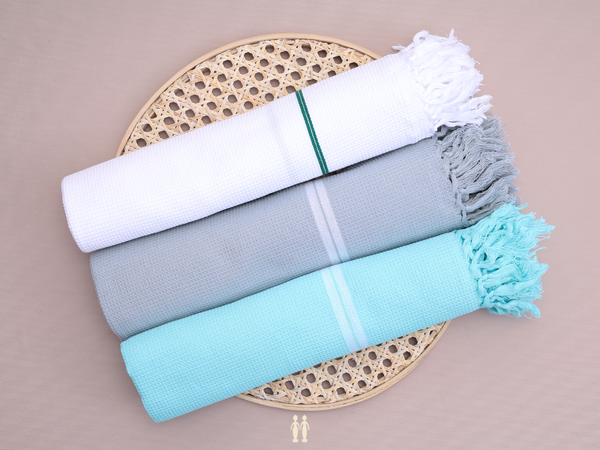 Multicolor Set Of 3 Cotton Towel