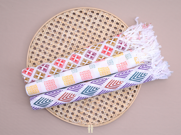 Multicolor Set Of 3 Cotton Towel