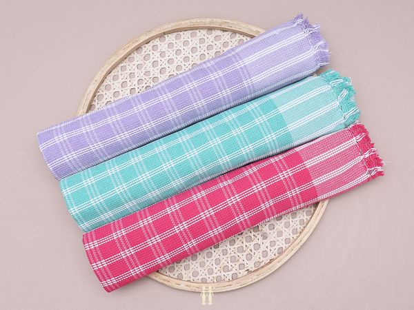 Multicolor Set Of 3 Cotton Towel