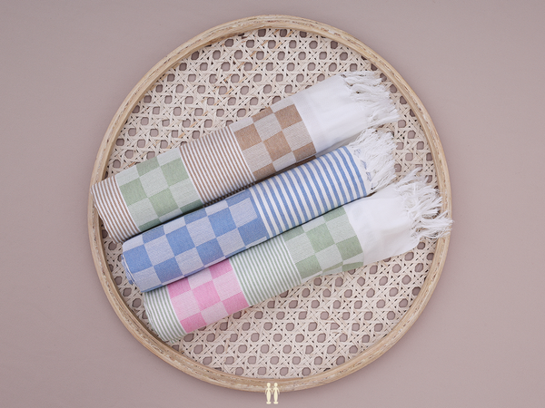 Multicolor Set Of 3 Cotton Towel