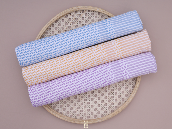 Multicolor Set Of 3 Cotton Towel