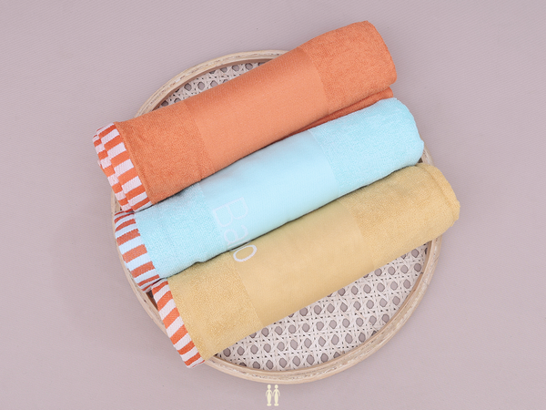 Multicolor Set Of 3 Turkey Towel