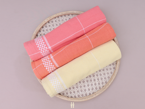 Multicolor Set Of 3 Cotton Towel