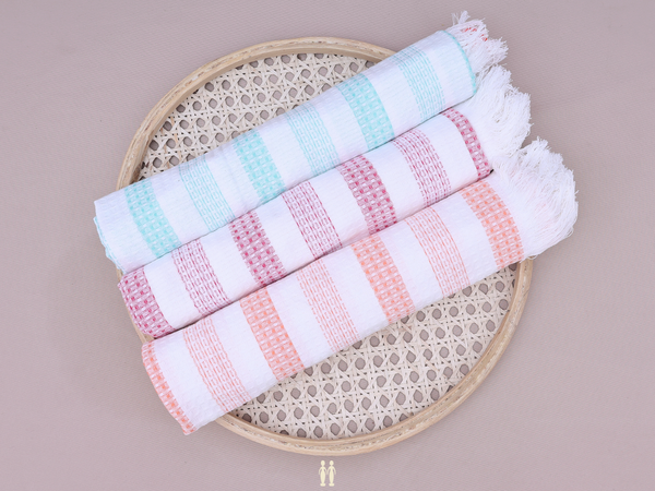 Multicolor Set Of 3 Cotton Towel