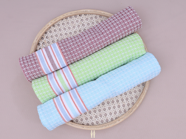 Multicolor Set Of 3 Cotton Towel