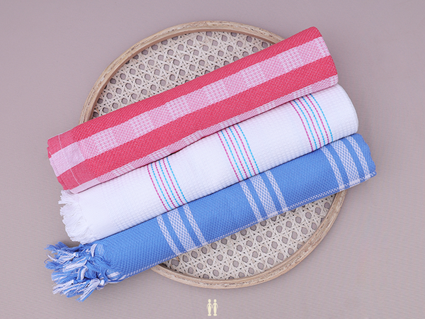 Multicolor Set Of 3 Cotton Towels