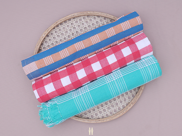 Multicolor Set Of 3 Cotton Towels