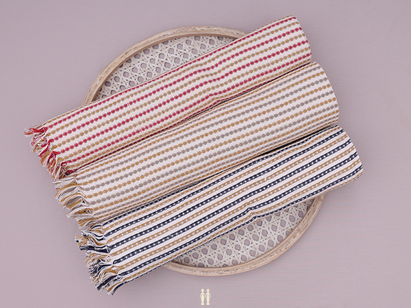 Brown Set Of 3 Cotton Towels