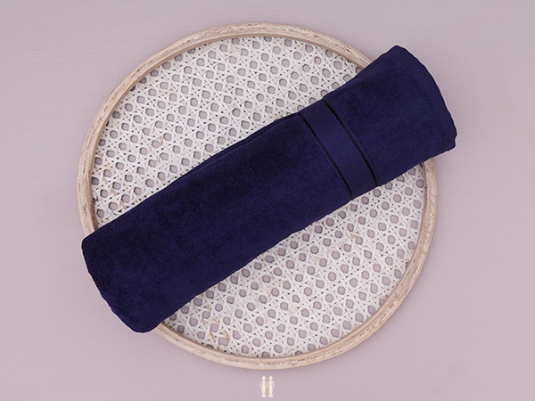 Plain Navy Blue Turkey Towel