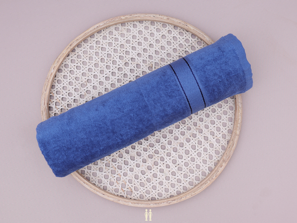Plain Dusty Blue Turkey Towel
