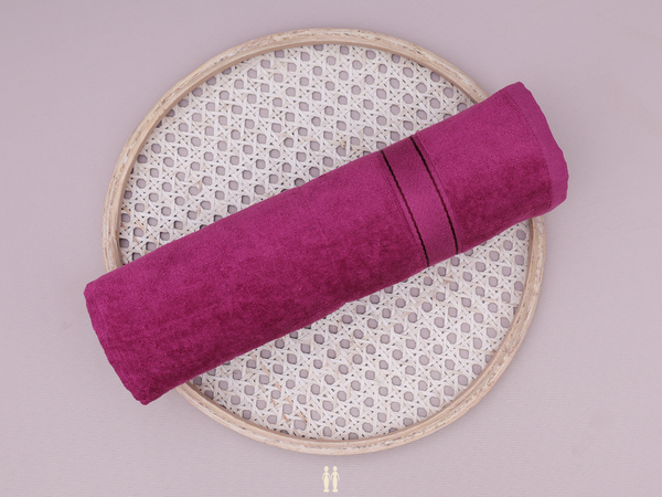 Plain Berry Purple Turkey Towel