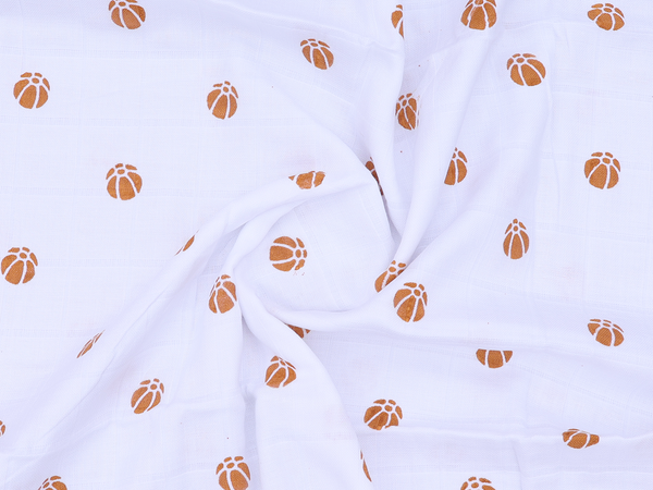 Set Of 4 Printed Design White Cotton Towel