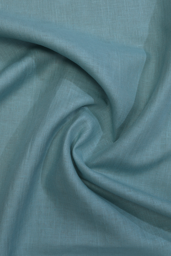 V-Neck Threadwork Buttas Turkish Blue Long Kurta