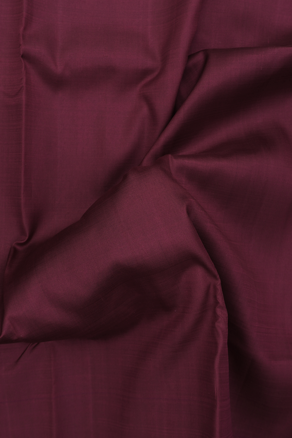 Kanchipuram Silk Saree In Coffee Brown With Contrast Border
