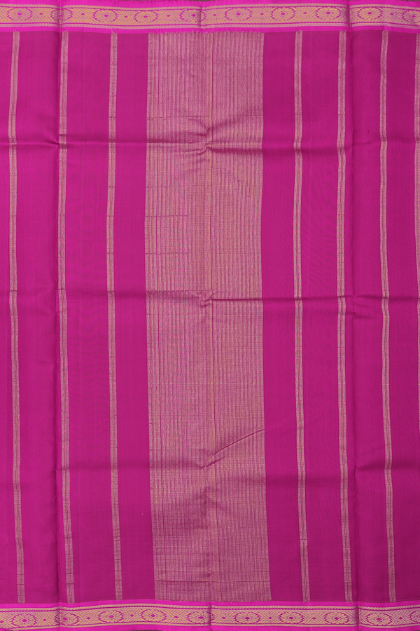 Kanchipuram Silk Saree In Mulberry With Zari Border