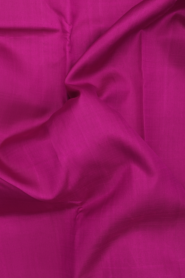 Kanchipuram Silk Saree In Mulberry With Zari Border