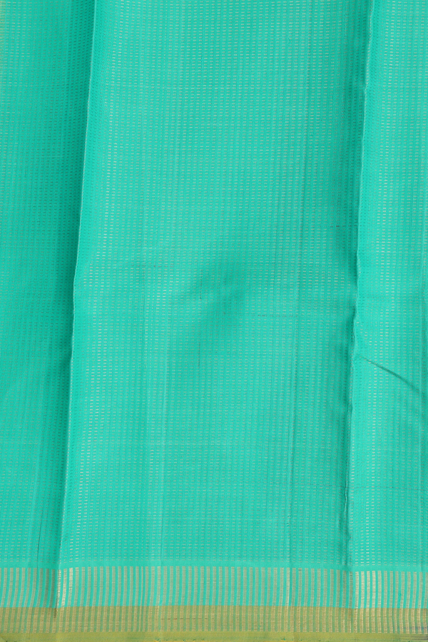 Kanchipuram Silk Saree In Multicolor With Stripes Design