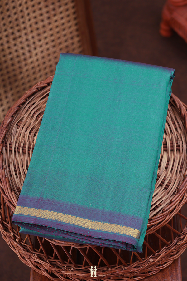 Kanchipuram Silk Saree In Dual Tone With Contrast Border
