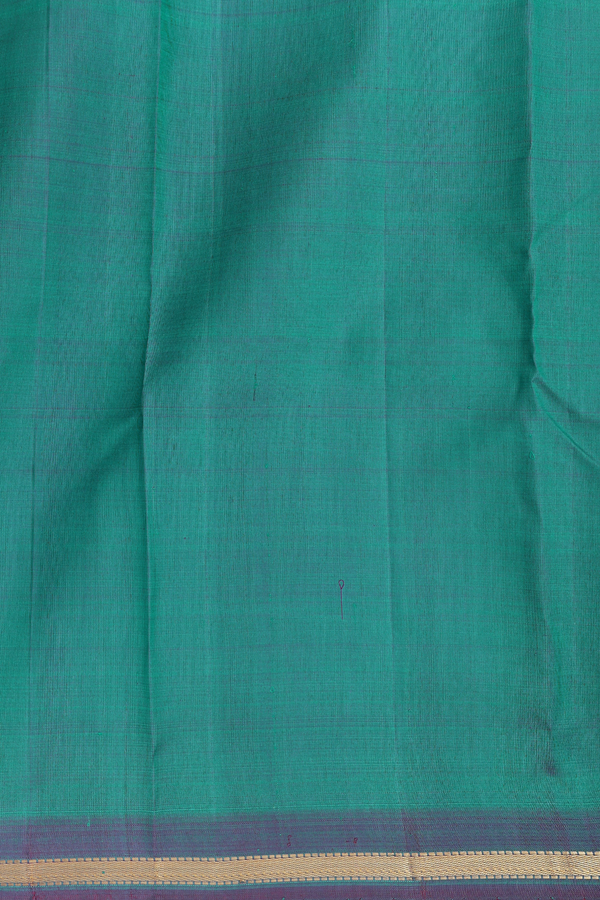 Kanchipuram Silk Saree In Dual Tone With Contrast Border