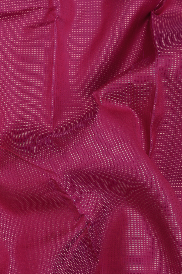 Kanchipuram Silk Saree In Purple With Stripes Design