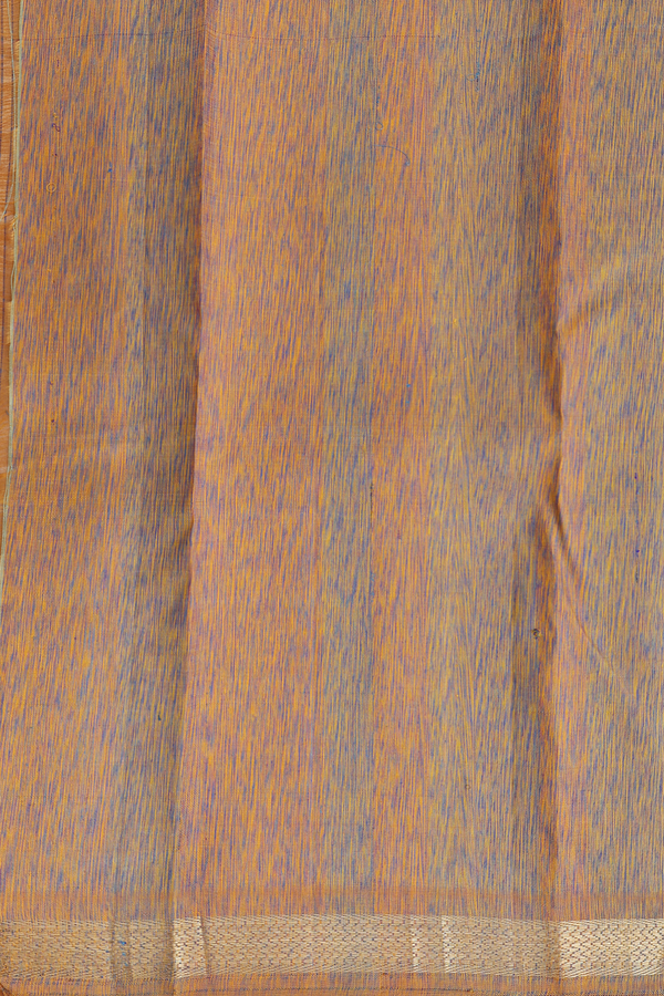 Kanchipuram Silk Saree In Multicolor With Stripes Design