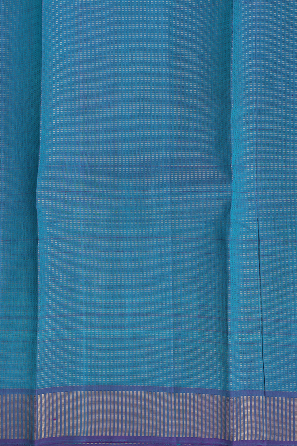 Kanchipuram Silk Saree In Multicolor With Stripes Design