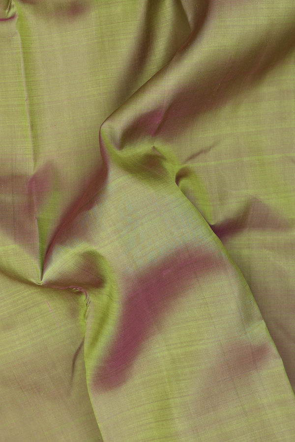 Kanchipuram Silk Saree In Dual Tone With Zari Border