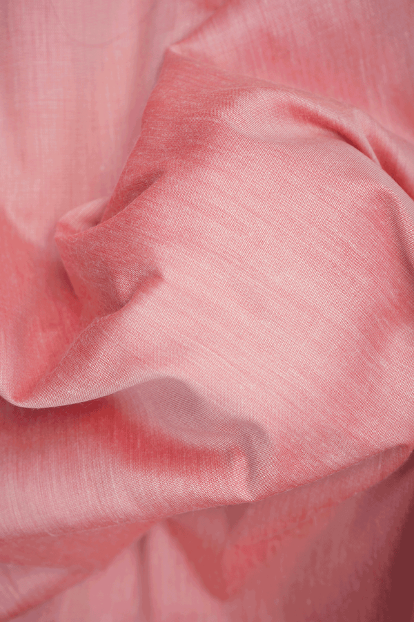 Thoranam Zari Border Plain Baby Pink Apoorva Cotton Saree