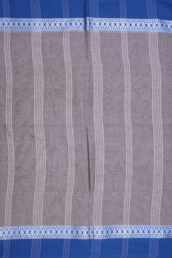 Threadwork Border Plain Dusty Purple Bengal Cotton Saree