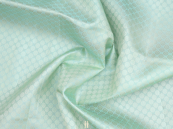 Threadwork Buttas Green Kanchipuram Blouse Material