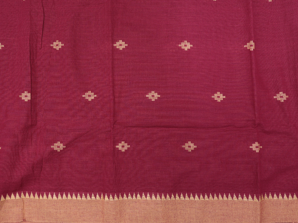 Threadwork Buttas Blush Red Cotton Salwar Material