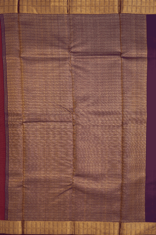 Threadwork Buttas Spiced Orange Kanchipuram Silk Saree