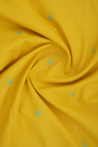 Threadwork Buttas Yellow Dobby Cotton Top And Bottom Set