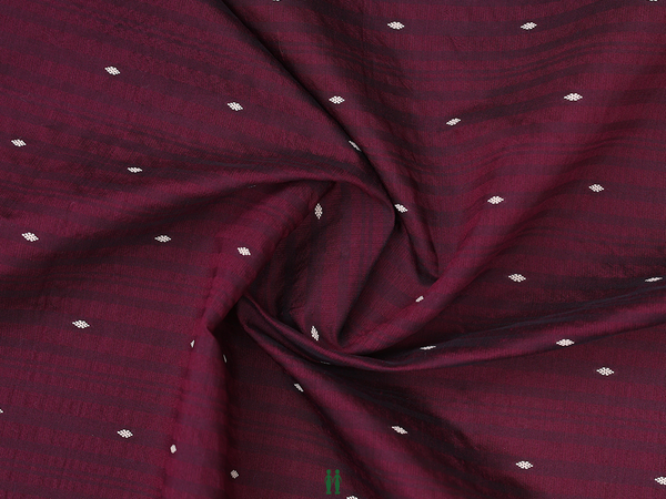 Threadwork Buttis Plum Purple Raw Silk Blouse Material