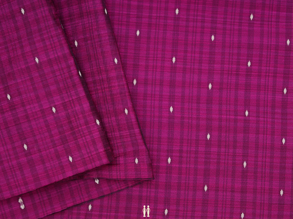 Threadwork Buttis Purple Cotton Blouse Material