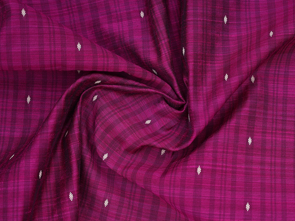 Threadwork Buttis Purple Cotton Blouse Material
