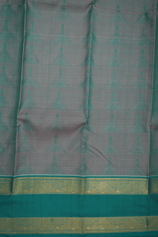 Threadwork Design Dual Tone Kanchipuram Silk Saree