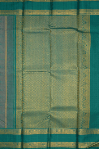 Threadwork Design Dual Tone Kanchipuram Silk Saree