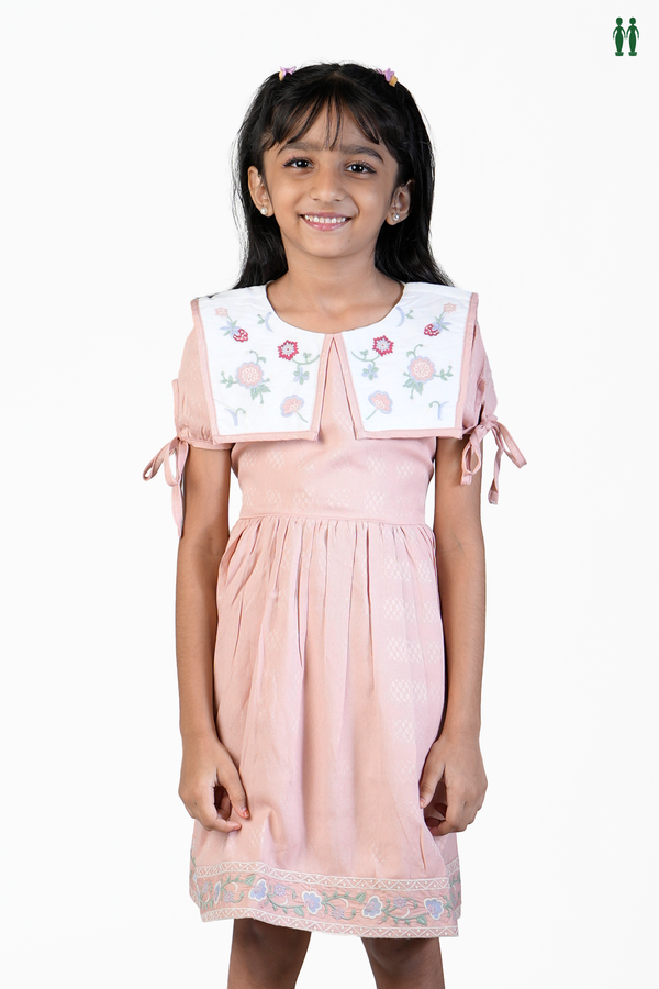 Threadwork Design Dusty Rose Cotton Frock