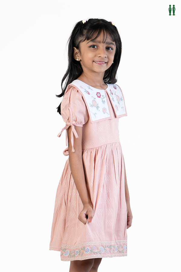 Threadwork Design Dusty Rose Cotton Frock