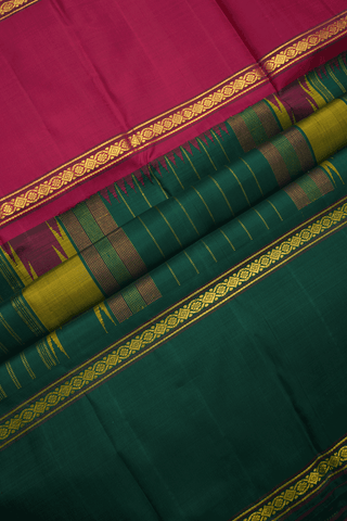Threadwork Design Honey Yellow Kanchipuram Silk Saree
