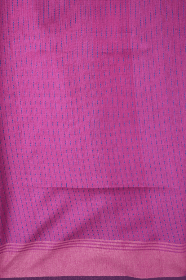 Threadwork Motifs Berry Blue Jute Saree