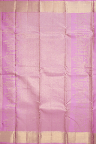 Threadwork With Buttas Orchid Pink Kanchipuram Silk Saree