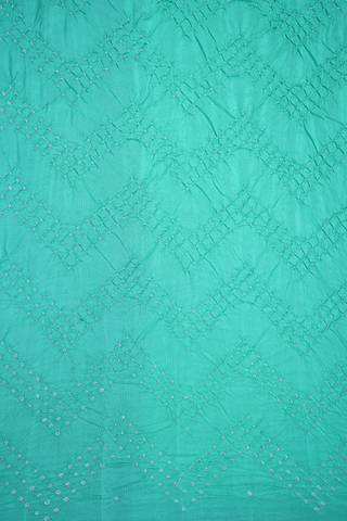 Tie And Dye Design Sea Green Bandhani Silk Saree