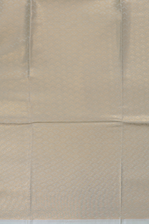 Tissue Green Silk Dhoti With Shirt Material